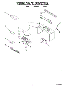 02 - Cabinet And Air Flow Parts parts for Maytag Microwave MMV5165BAW15 from AppliancePartsPros.com