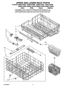 09 - Upper And Lower Rack Parts parts for Maytag Dishwasher MDB6701AWS0 from AppliancePartsPros.com
