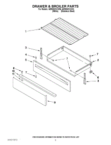 04 - Drawer & Broiler Parts parts for Maytag Range AER5522VCW0 from AppliancePartsPros.com