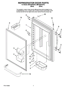 05 - Refrigerator Door Parts parts for Maytag Refrigerator MBF2262HEW13 from AppliancePartsPros.com