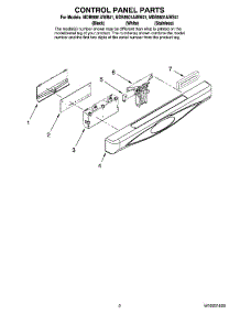 02 - Control Panel Parts parts for Maytag Dishwasher MDB5601AWS41 from AppliancePartsPros.com
