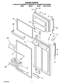 02 - Door Parts parts for Maytag Refrigerator MTF1842MEQ00 from AppliancePartsPros.com