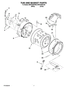 05 - Tub And Basket Parts parts for Maytag Washer MHWE900VJ00 from AppliancePartsPros.com