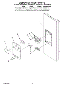 08 - Dispenser Front Parts parts for Maytag Refrigerator AFI2538AES13 from AppliancePartsPros.com