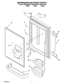 04 - Refrigerator Door Parts parts for Maytag Refrigerator ABB1922FEB2 from AppliancePartsPros.com