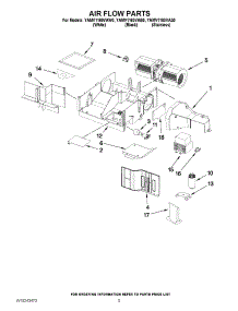 04 - Air Flow Parts parts for Maytag Microwave YAMV1160VAS0 from AppliancePartsPros.com