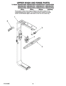 10 - Upper Wash And Rinse Parts, Optional Parts (Not Included) parts for Maytag Dishwasher MDBH955AWQ40 from AppliancePartsPros.com