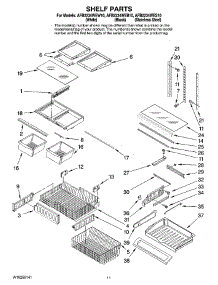 07 - Shelf Parts parts for Maytag Refrigerator AFB2234WES10 from AppliancePartsPros.com