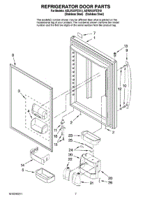 04 - Refrigerator Door Parts parts for Maytag Refrigerator ABL2533FES12 from AppliancePartsPros.com