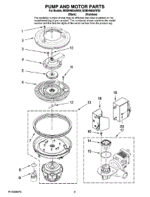 08 - Pump And Motor Parts parts for Maytag Dishwasher MDBH985AWB0 from AppliancePartsPros.com