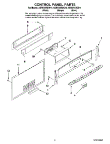 02 - Control Panel Parts parts for Maytag Range AGR5725RDB14 from AppliancePartsPros.com