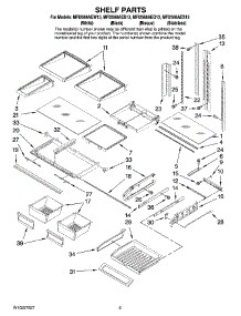 03 - Shelf Parts parts for Maytag Refrigerator MFI2568AEQ13 from AppliancePartsPros.com
