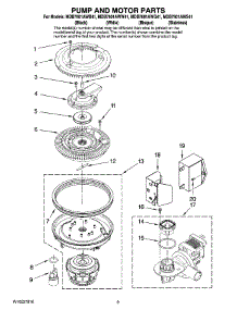 08 - Pump And Motor Parts parts for Maytag Dishwasher MDB7601AWQ41 from AppliancePartsPros.com