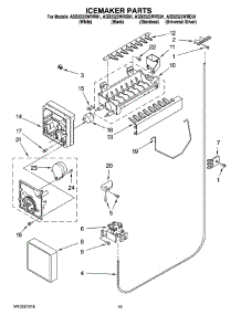 12 - Icemaker Parts parts for Maytag Refrigerator ASD2522WRD01 from AppliancePartsPros.com