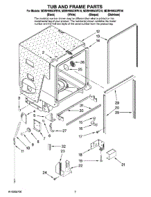 07 - Tub And Frame Parts parts for Maytag Dishwasher MDBH980AWB10 from AppliancePartsPros.com