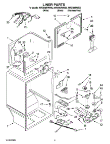 02 - Liner Parts parts for Maytag Refrigerator A9RXNMFWW00 from AppliancePartsPros.com