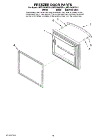 07 - Freezer Door Parts parts for Maytag Refrigerator MFD2562KEW11 from AppliancePartsPros.com