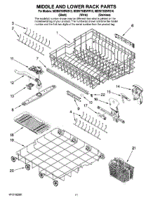 09 - Middle And Lower Rack Parts parts for Maytag Dishwasher MDB9750BWB10 from AppliancePartsPros.com