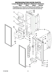 07 - Refrigerator Door Parts parts for Maytag Refrigerator MFI2067AEW13 from AppliancePartsPros.com