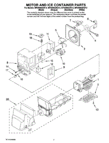 04 - Motor And Ice Container Parts parts for Maytag Refrigerator MFI2568AES12 from AppliancePartsPros.com