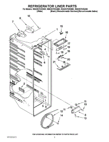 02 - Refrigerator Liner Parts parts for Maytag Refrigerator MSD2578VEM00 from AppliancePartsPros.com