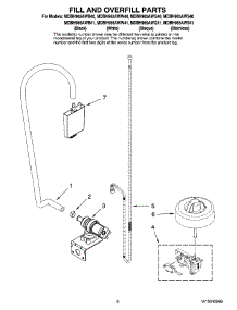 06 - Fill And Overfill Parts parts for Maytag Dishwasher MDBH965AWQ40 from AppliancePartsPros.com