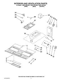 03 - Interior And Ventilation Parts parts for Maytag Microwave YAMV1160VAS0 from AppliancePartsPros.com
