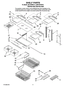 06 - Shelf Parts parts for Maytag Refrigerator ABR1922FES12 from AppliancePartsPros.com