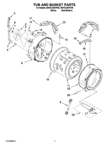 05 - Tub And Basket Parts parts for Maytag Washer MHWE300VF00 from AppliancePartsPros.com