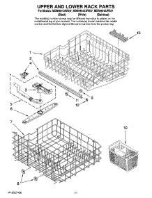 09 - Upper And Lower Rack Parts parts for Maytag Dishwasher MDB5651AWB37 from AppliancePartsPros.com