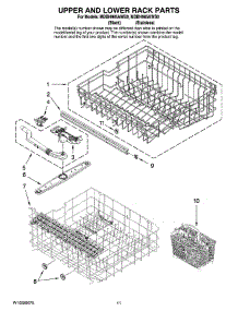 09 - Upper And Lower Rack Parts parts for Maytag Dishwasher MDBH985AWB0 from AppliancePartsPros.com
