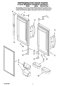 04 - Refrigerator Door Parts parts for Maytag Refrigerator MFD2562KES11 from AppliancePartsPros.com