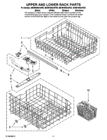 09 - Upper And Lower Rack Parts parts for Maytag Dishwasher MDBH968AWB0 from AppliancePartsPros.com