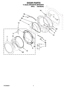 04 - Door Parts, Optional Parts (Not Included) parts for Maytag Dryer MEDE300VF0 from AppliancePartsPros.com