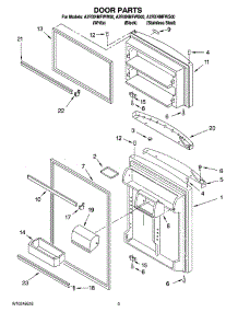 02 - Door Parts parts for Maytag Refrigerator A2RXNMFWS00 from AppliancePartsPros.com