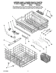09 - Upper And Lower Rack Parts parts for Maytag Dishwasher MDB8851AWB10 from AppliancePartsPros.com