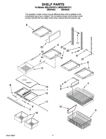 07 - Shelf Parts parts for Maytag Refrigerator MBL2256KES12 from AppliancePartsPros.com