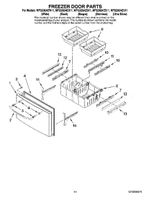 08 - Freezer Door Parts parts for Maytag Refrigerator MFI2266AES11 from AppliancePartsPros.com