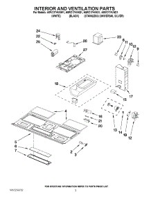 03 - Interior And Ventilation Parts parts for Maytag Microwave AMV2174VAW1 from AppliancePartsPros.com