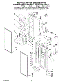 07 - Refrigerator Door Parts parts for Maytag Refrigerator AFI2538AEB13 from AppliancePartsPros.com