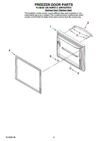 05 - Freezer Door Parts parts for Maytag Refrigerator ABR1922FES12 from AppliancePartsPros.com