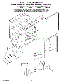 07 - Tub And Frame Parts parts for Maytag Dishwasher MDBH945AWS46 from AppliancePartsPros.com