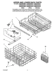 09 - Upper And Lower Rack Parts parts for Maytag Dishwasher ADB3500AWW44 from AppliancePartsPros.com