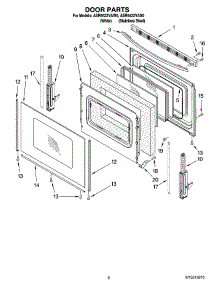 05 - Door Parts, Optional Parts (Not Included) parts for Maytag Range AER5522VAS0 from AppliancePartsPros.com