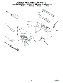 02 - Cabinet And Air Flow Parts parts for Maytag Microwave MMV5207BCQ17 from AppliancePartsPros.com