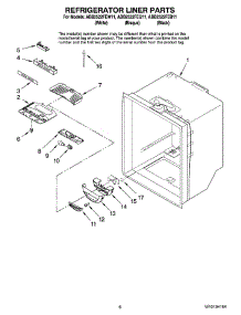 04 - Refrigerator Liner Parts parts for Maytag Refrigerator ABB2522FEQ11 from AppliancePartsPros.com