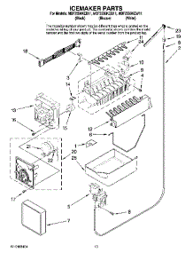 08 - Icemaker Parts, Optional Parts parts for Maytag Refrigerator MBF2556KEW11 from AppliancePartsPros.com