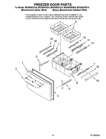 09 - Freezer Door Parts parts for Maytag Refrigerator MFI2569VEW10 from AppliancePartsPros.com