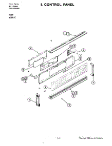 02 - Control Panel parts for Jenn-Air Oven W198 from AppliancePartsPros.com