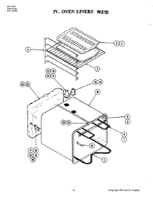 02 - Body parts for Jenn-Air Oven W215 from AppliancePartsPros.com